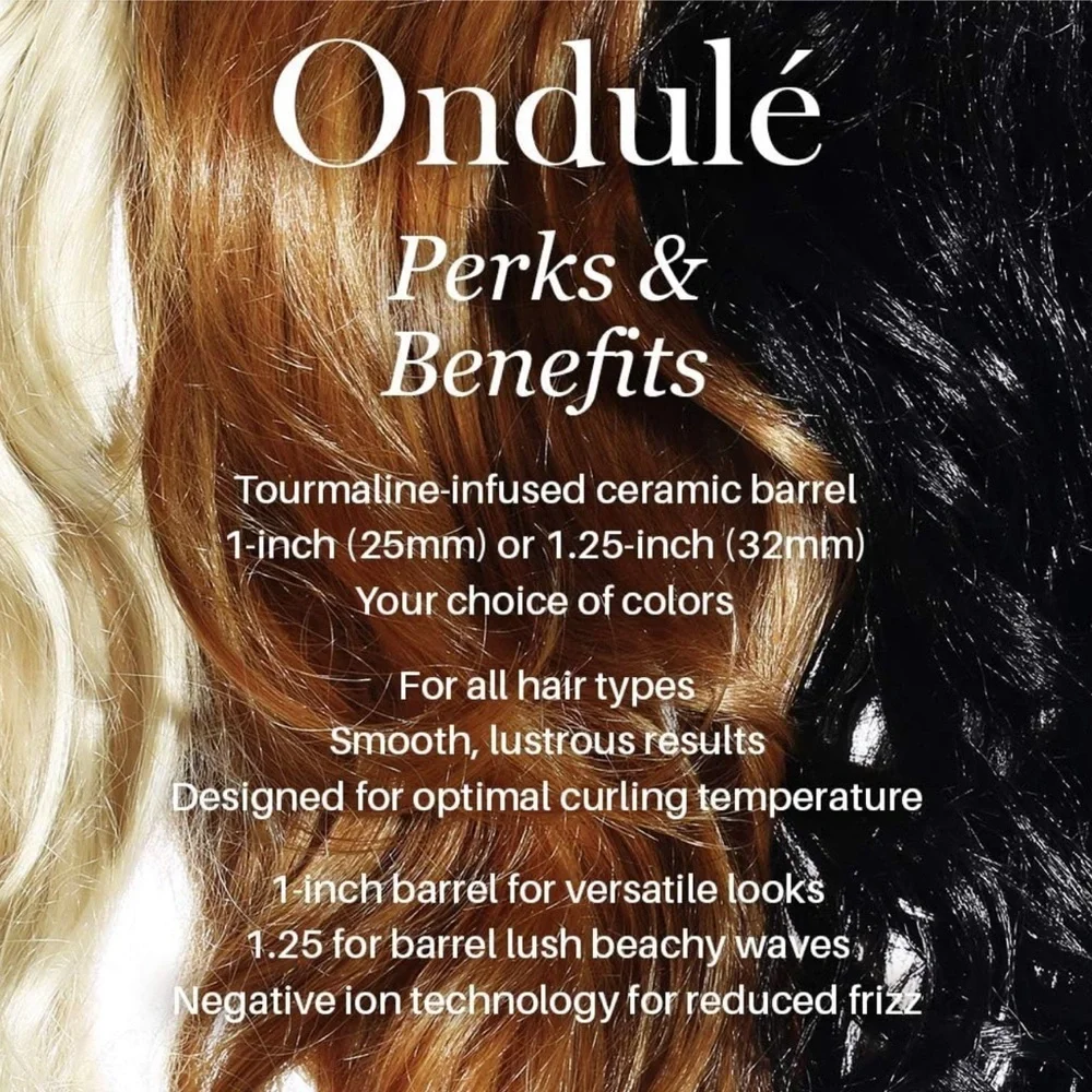 L'ANGE HAIR Ondulé Titanium Curling Wand White New In Box - Picture 5 of 7